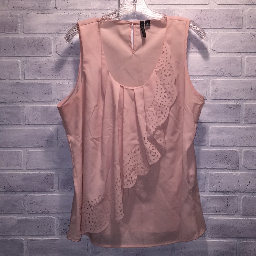 Sioni blush Ruffle Blouse
