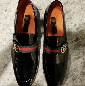 New Leather loafers with GG Web