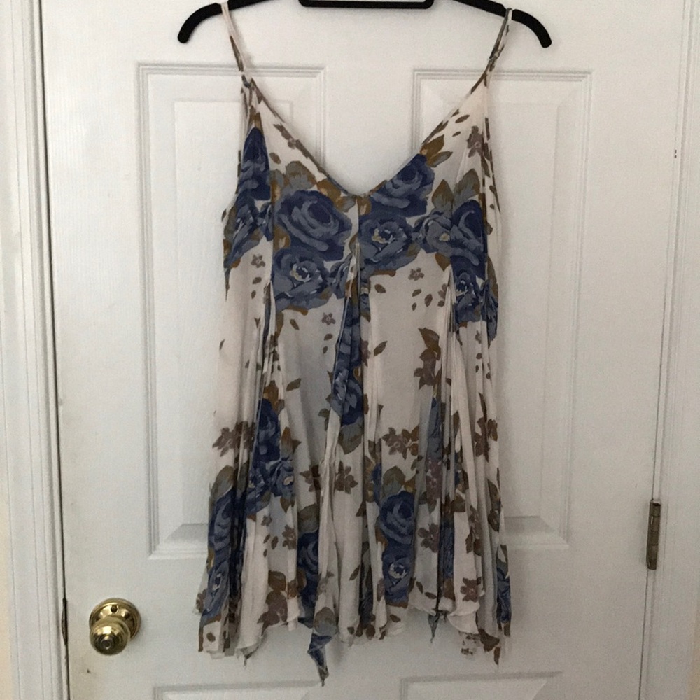 Floral free people tank dress/ tunic