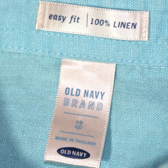 Linen Turquoise Blouse—CLEARANCE - Picture 5 of 5