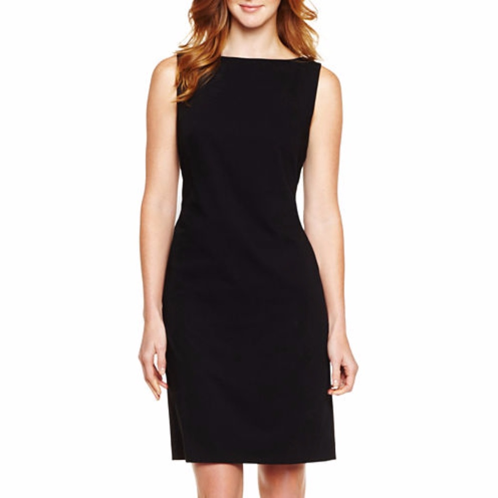 Liz Claiborne Black Sheath Dress  16P Career