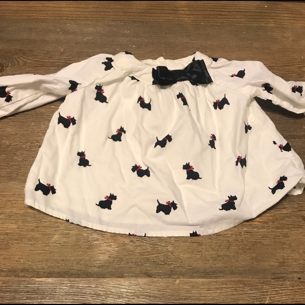 Baby Gap Dog Print Blouse