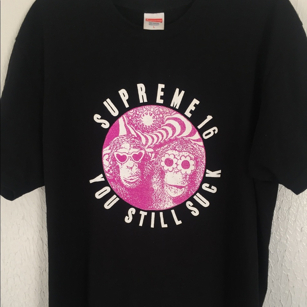 Men's large Supreme authentic t-shirt.