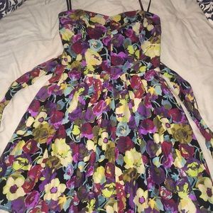Betsy Johnson Silk Skater Dress