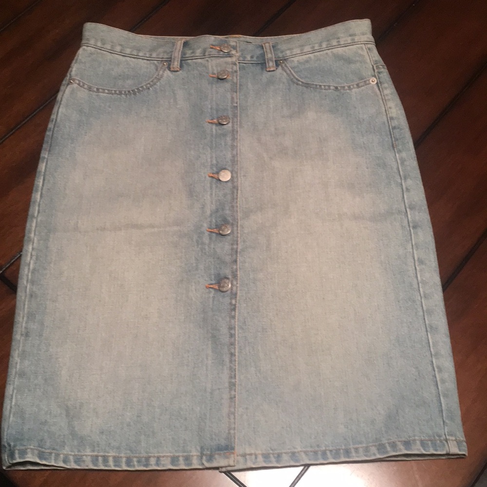 J Crew Denim skirt Size 10