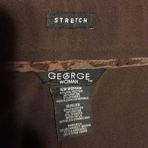Brown pants made by George Woman size 16W