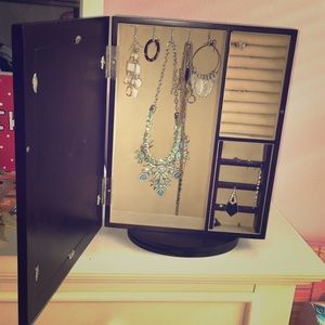 Jewelry Box W.Mirror Door and French Memo Pinboard