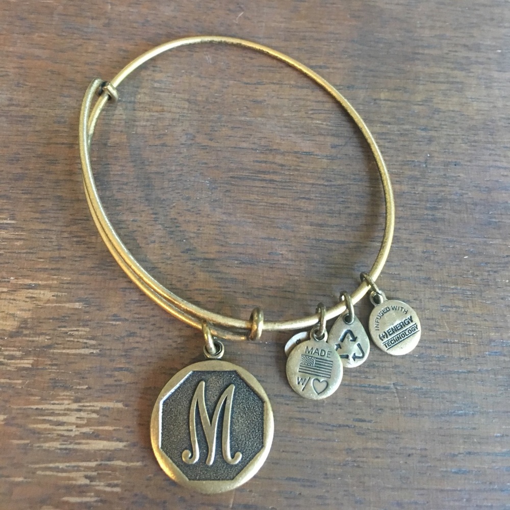 "M" Alex and ani bracelet
