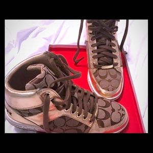 Coach high top sneakers