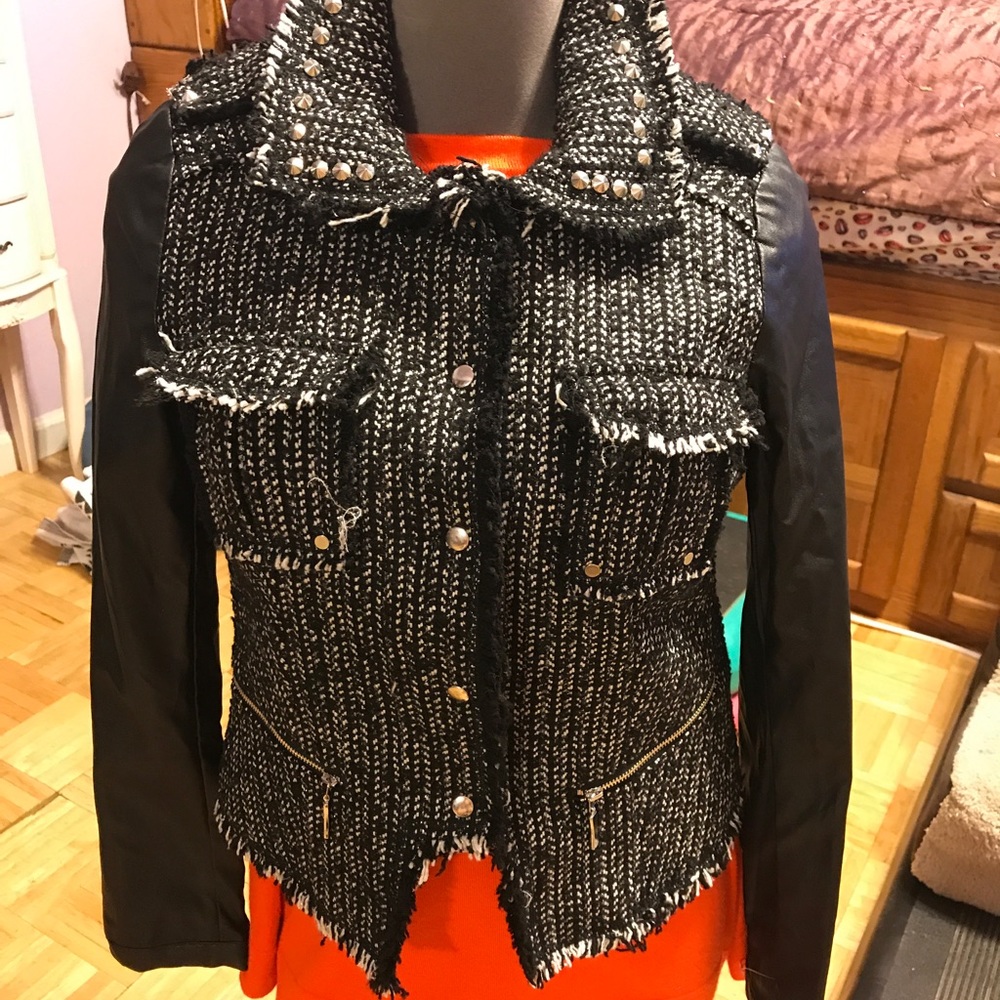 Black Neat Studded Jacket
