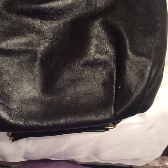 Black Coach bag with snakeskin accent - Picture 3 of 6