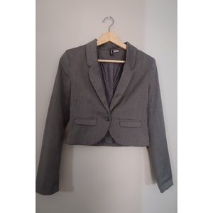 5 for $25〡H&M Gray Cropped Blazer