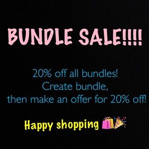 BUNDLE SALE! 20%!!!!