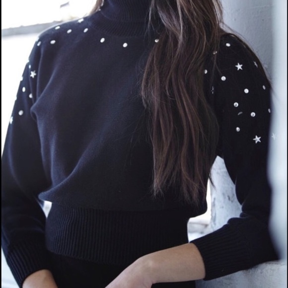 LAST ONE!! {Callahan} Star Studded Turtleneck - Picture 3 of 6