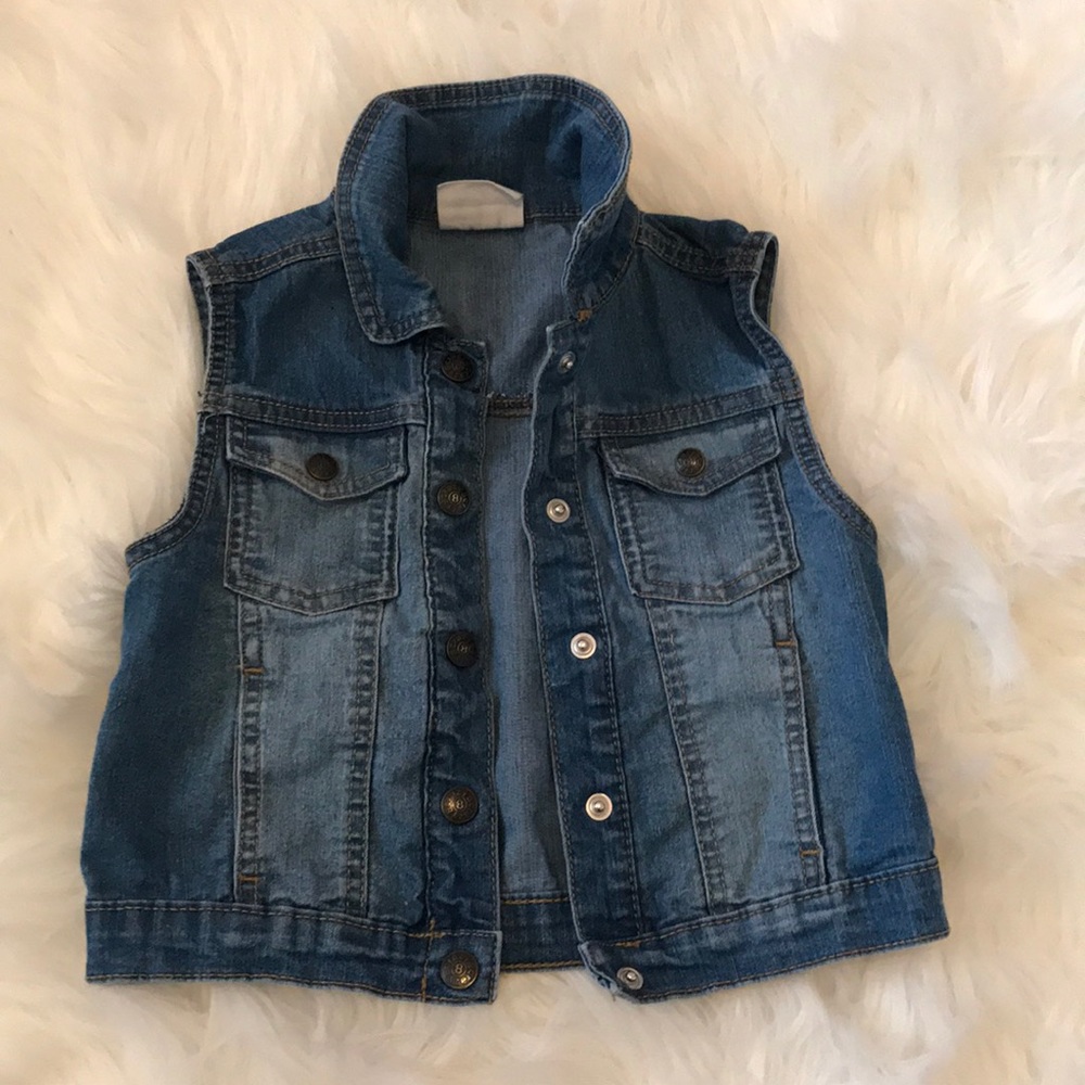 Little girls crazy 8 jean vest