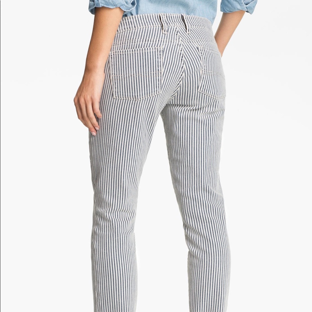 Lucky Brand pinstripe skinny jeans