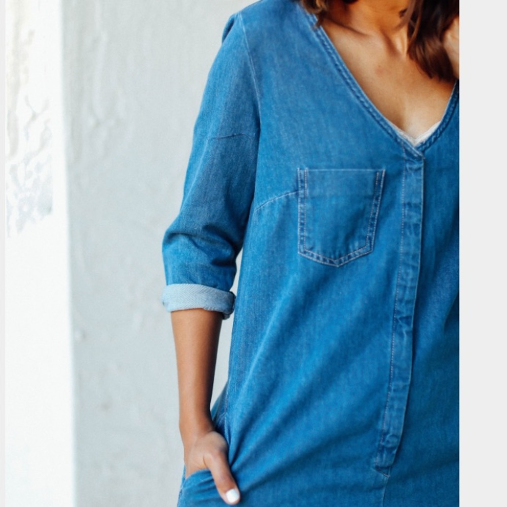 Zara Denim Jumpsuit