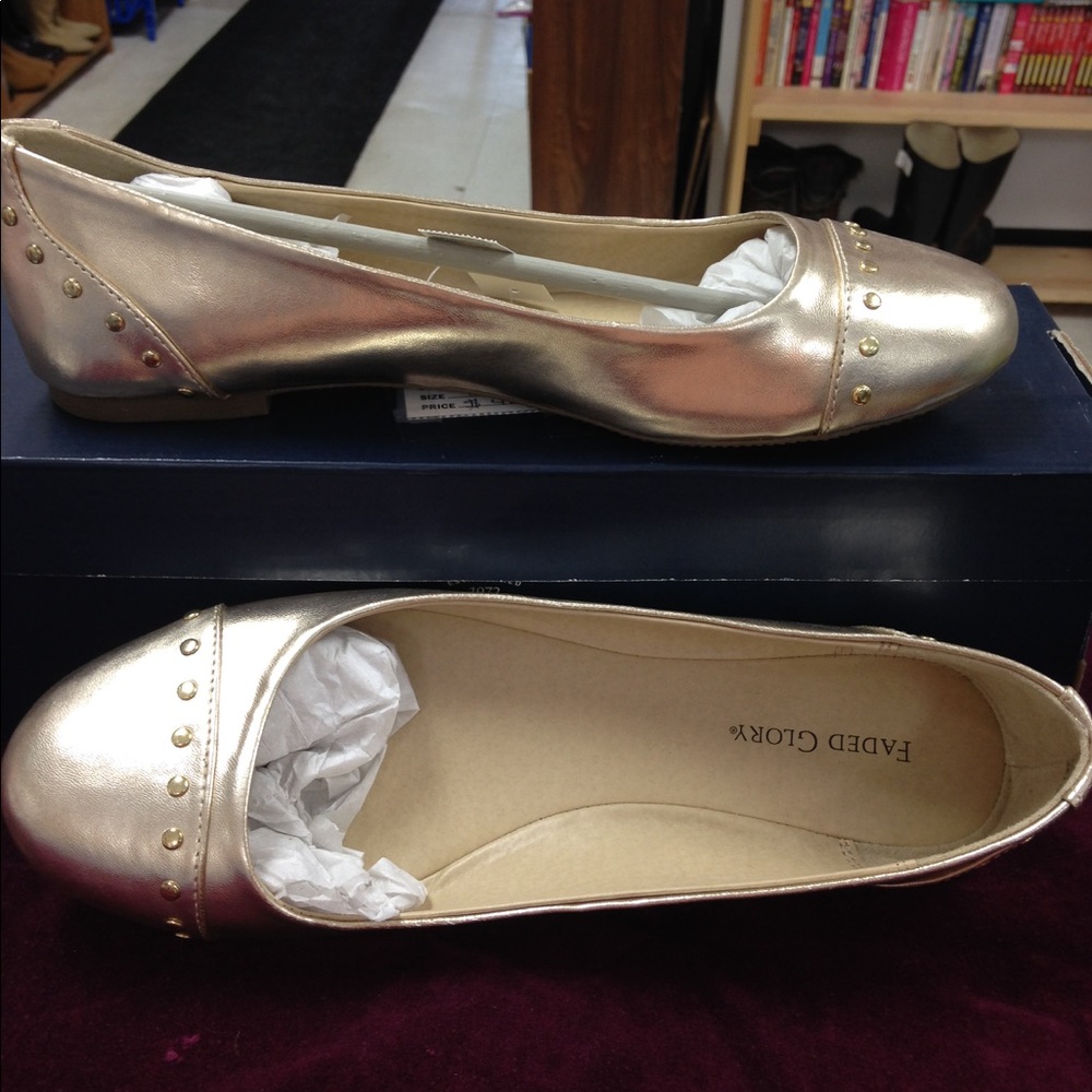 Gold flats new in box
