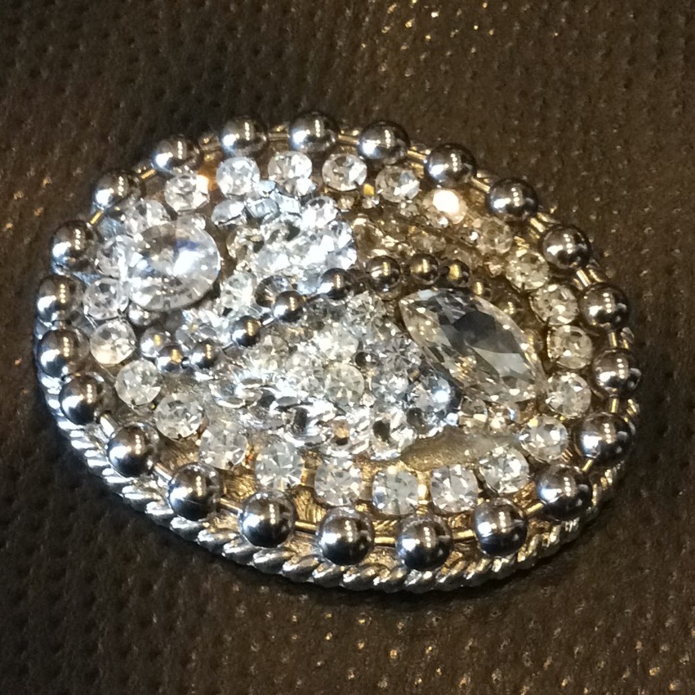 Douglas Cloutier rhinestone buckle