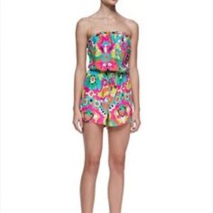 NWT Alice & Trixie Psychedelic Silk Romper