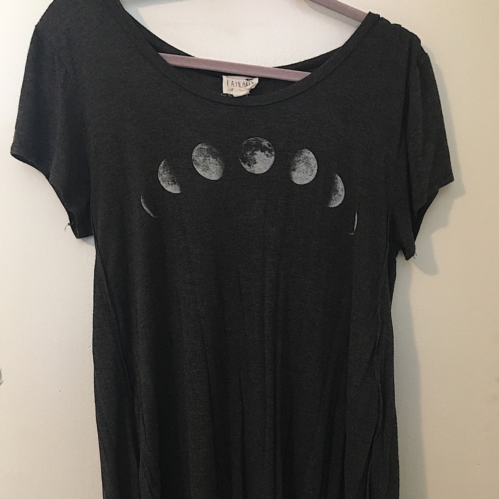 Moon print t-shirt