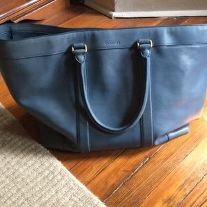 SALE Coach large leather weekend tote