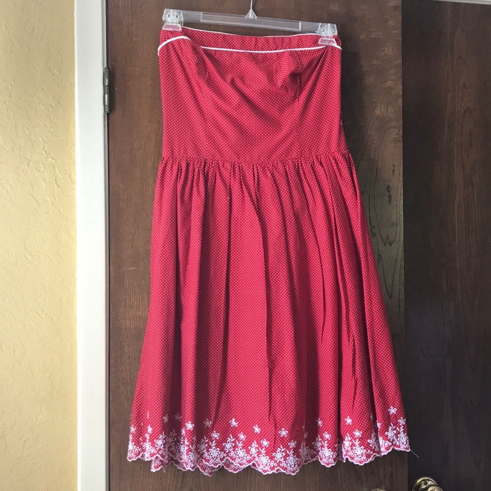 Red & White Polka Dot Dress