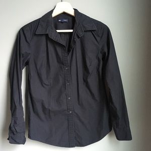 EUC GAP Black Tailored Shirt