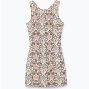 Zara Sleeveless Jacquard Cocktail Mini Dress