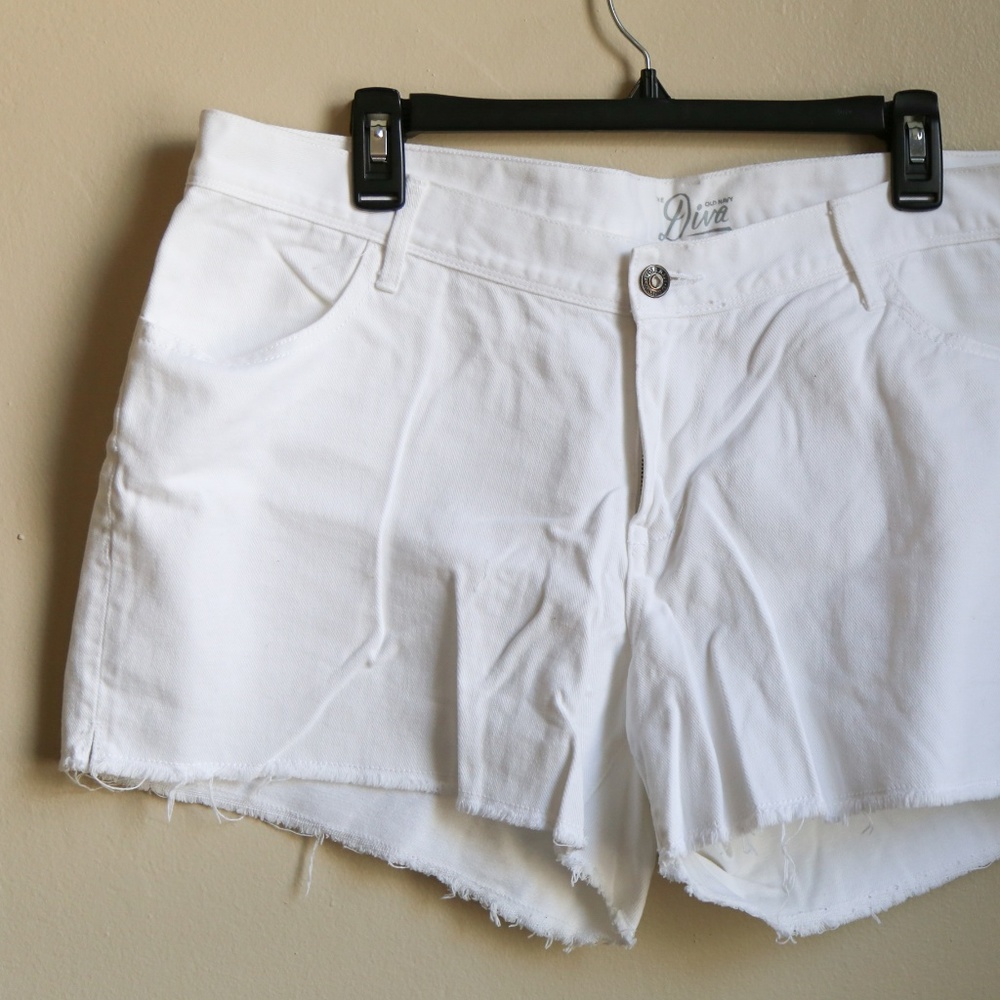 Old Navy Diva White Cut Offs
