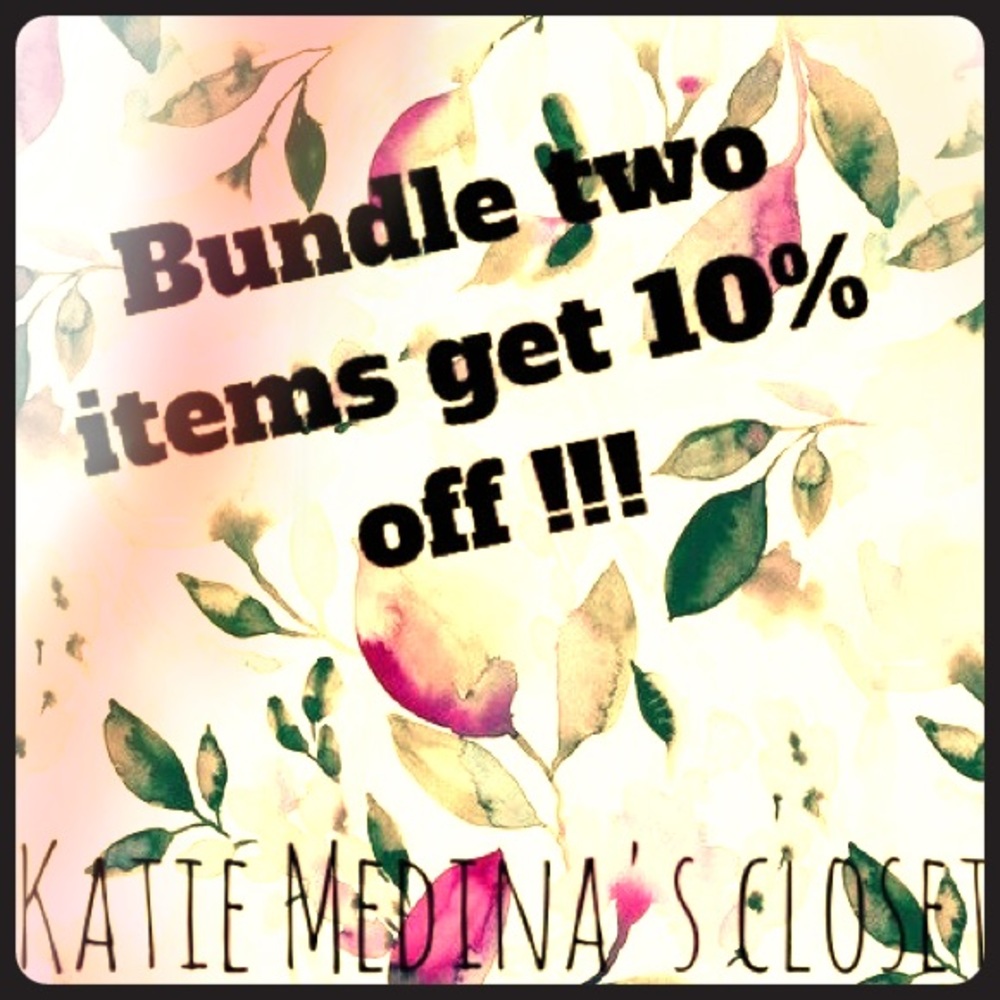 Bundle any two items in my closet and get 10% off!