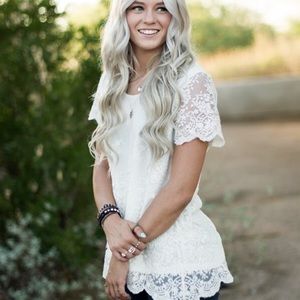 Ivory Lace Top