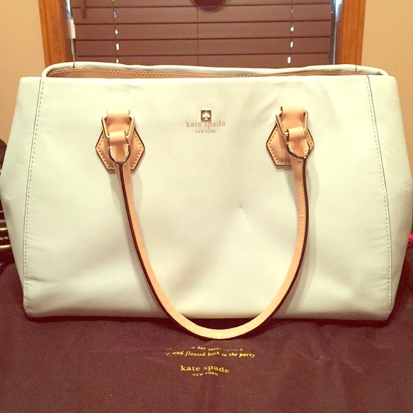 Light mint Kate Spade large handbag - Picture 1 of 8