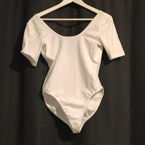 American Apparel short sleeve white bodysuit
