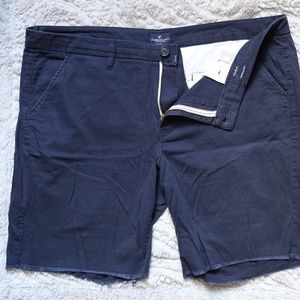 AEO Navy Bermuda Shorts