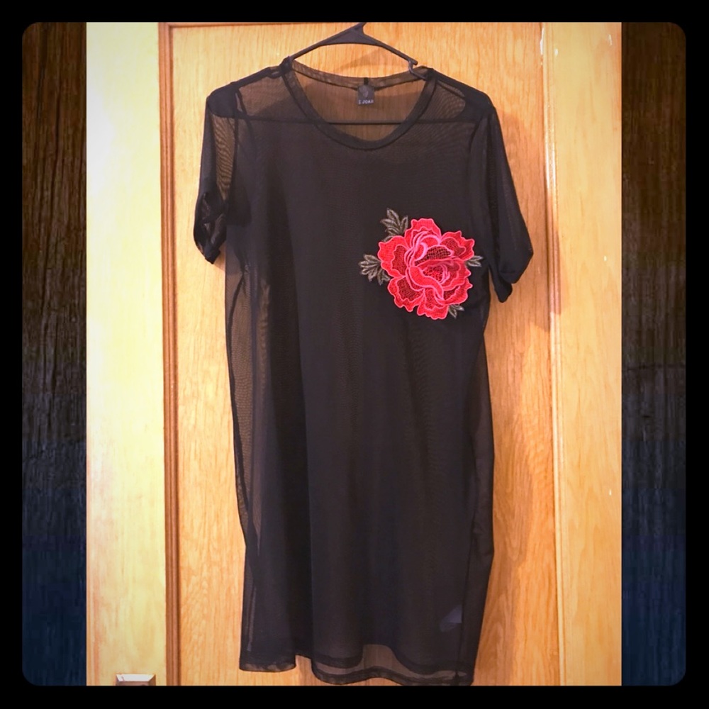 Sheer black dress