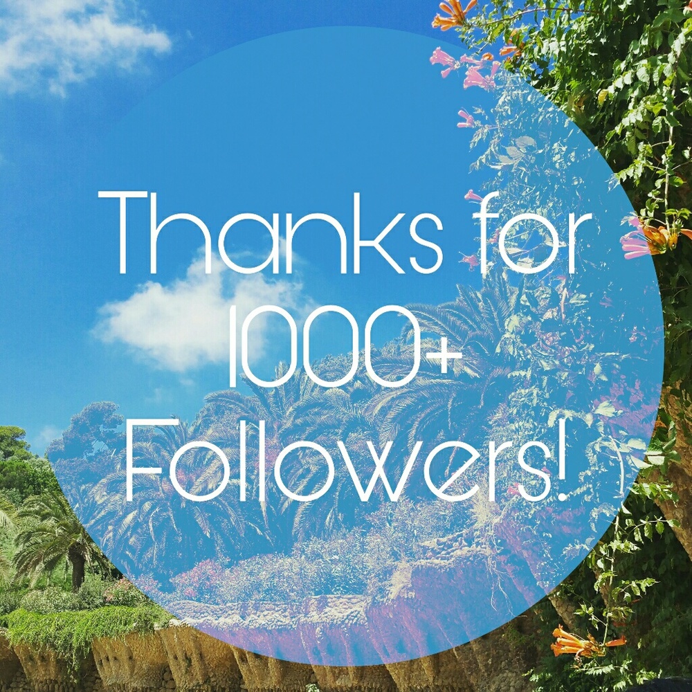 Thanks for 1000+ Followers