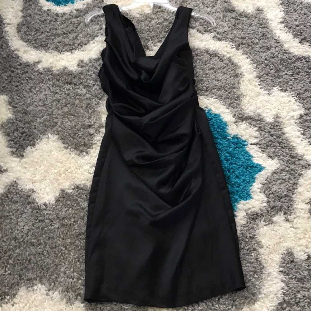 Davids bridal bridesmaid dress black size 4