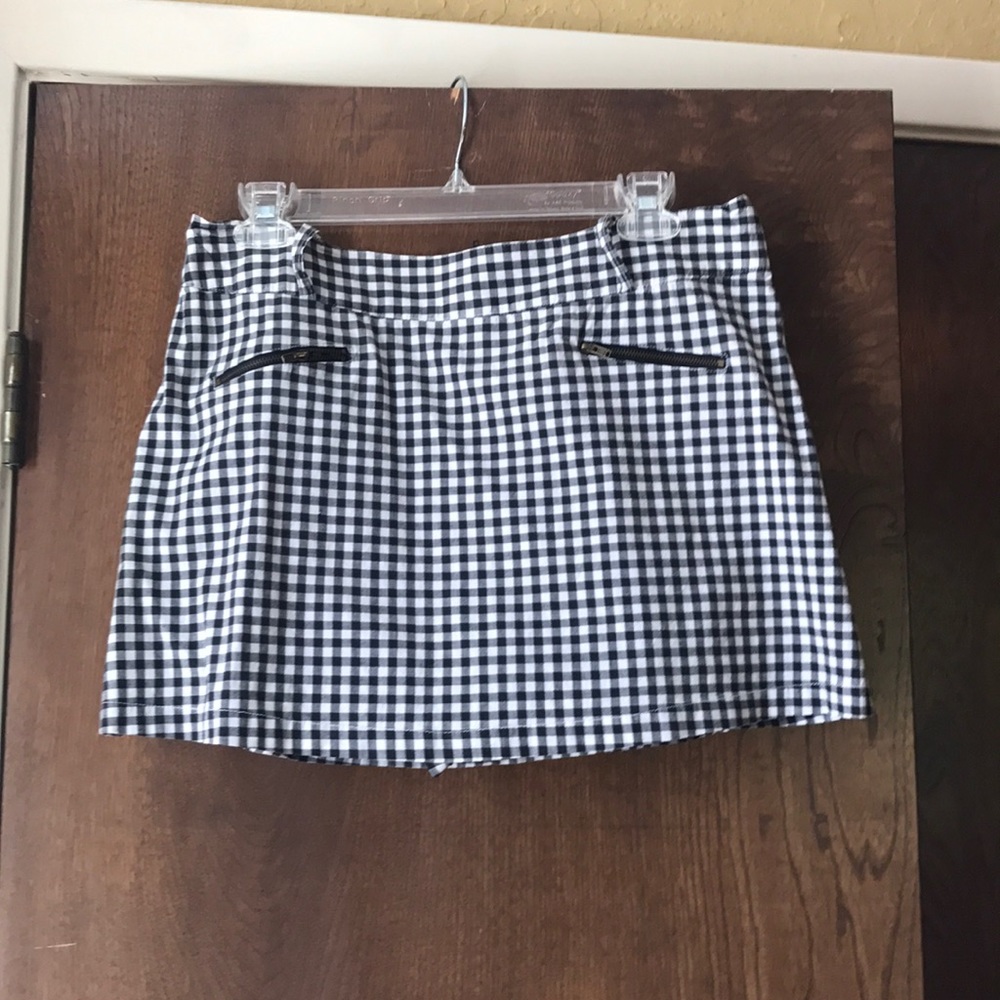 Black & White Checkered Skorts