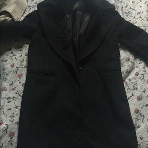 Black forever21 coat! Long! Perfect fit, in style