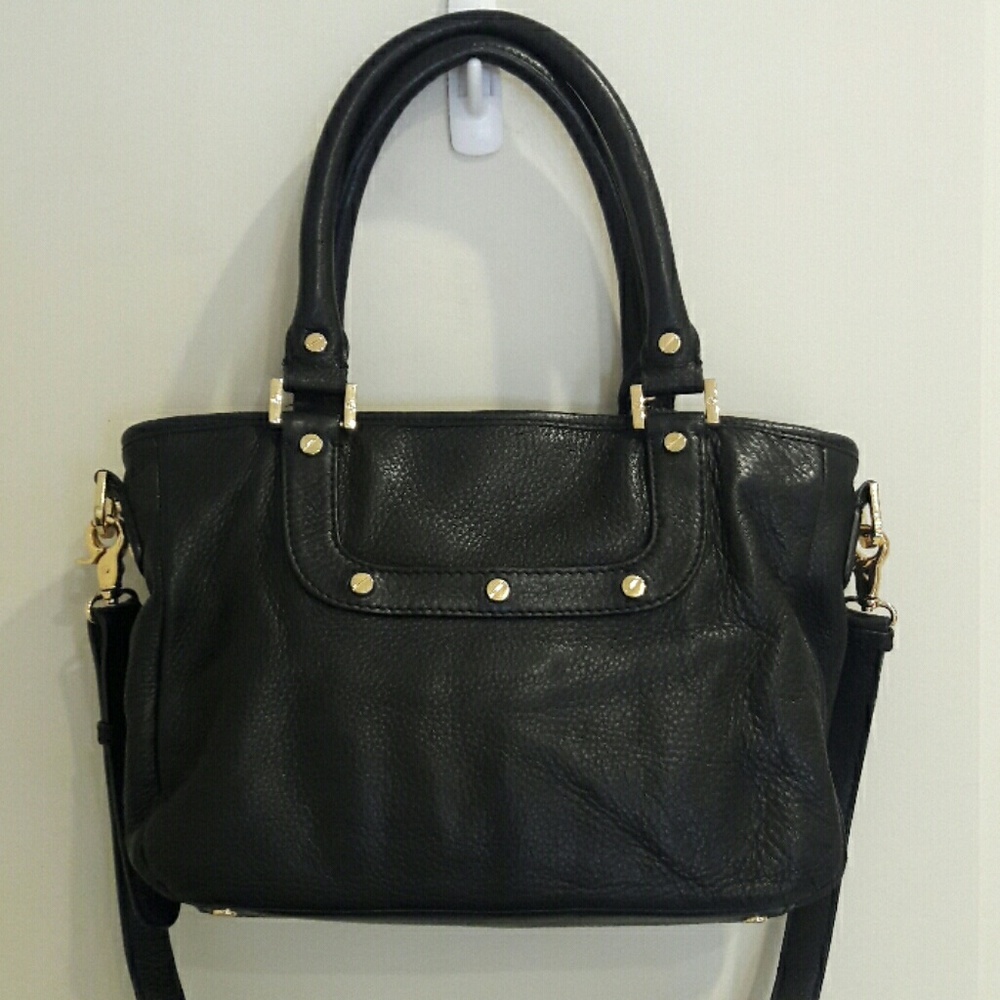 😍Authentic Tory Burch Amanda hobo black leather - Picture 2 of 8