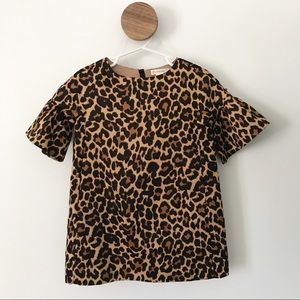 BNWT crew cuts leopard shift dress