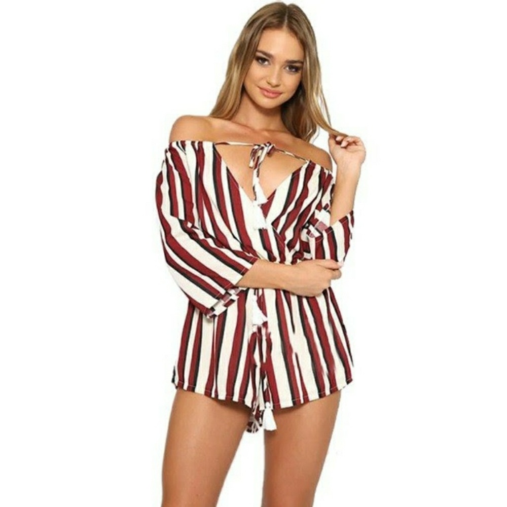 Plunge chic romper 002