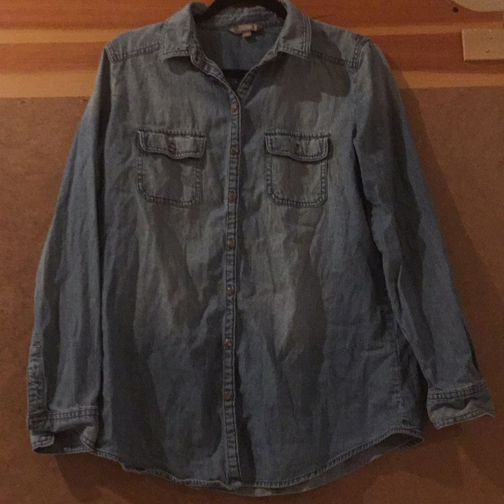 Rubbish - Denim Long Sleeve Button Up Shirt