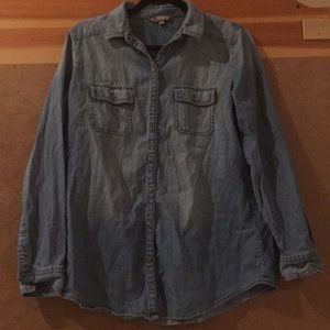 Rubbish - Denim Long Sleeve Button Up Shirt