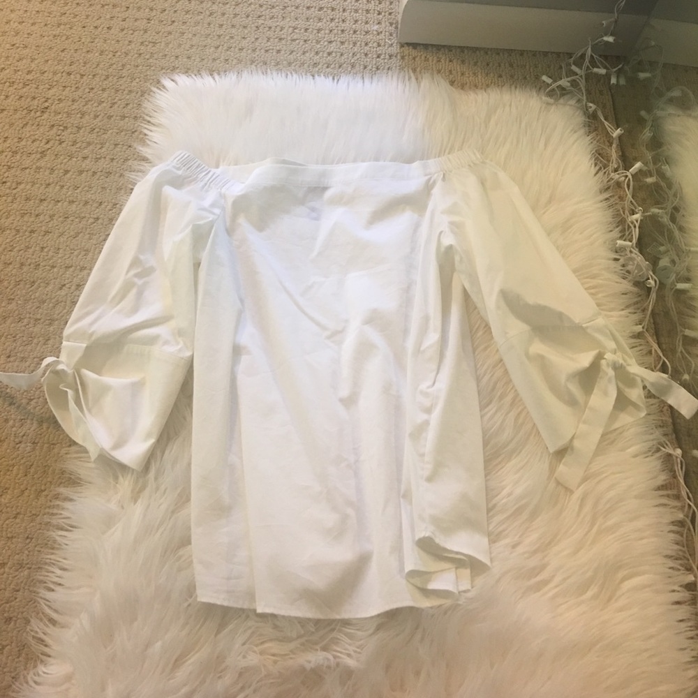 White off the shoulder blouse