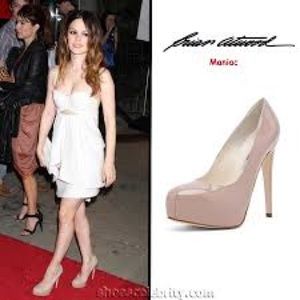 Brian Atwood Nude Platform Pumps