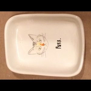 RAE DUNN kitty cat PURR Dish
