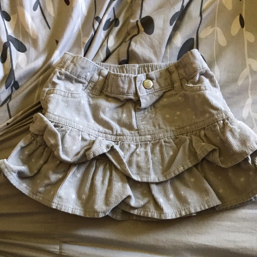 Toddler girl wonderkids gray corduroy skirt