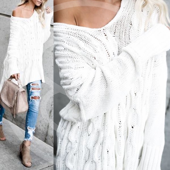 TRENTON Knit Sweater - CREAM - Picture 2 of 6